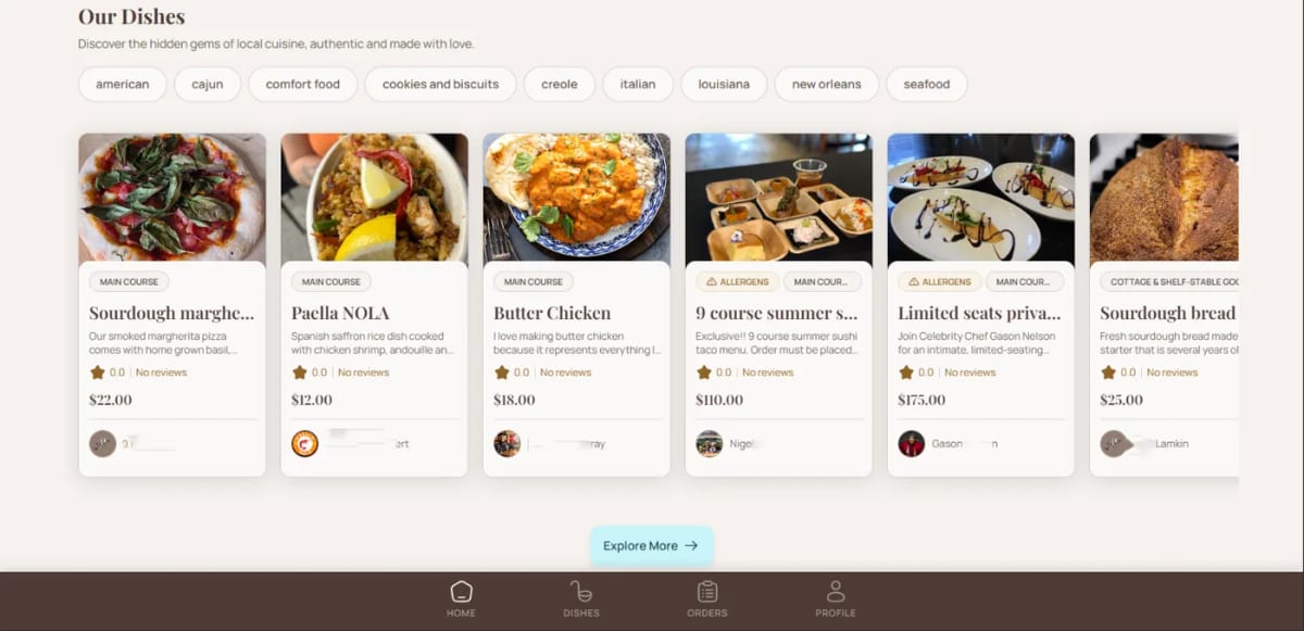 Food Ordering Buyer Portal - Scalable Software Architecture & Custom Web Platform